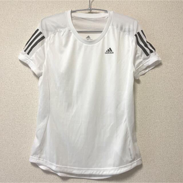 adidas(アディダス)のadidas /アディダス メッシュ スポーツ 白 Tシャツセット Lサイズ レディースのトップス(Tシャツ(半袖/袖なし))の商品写真