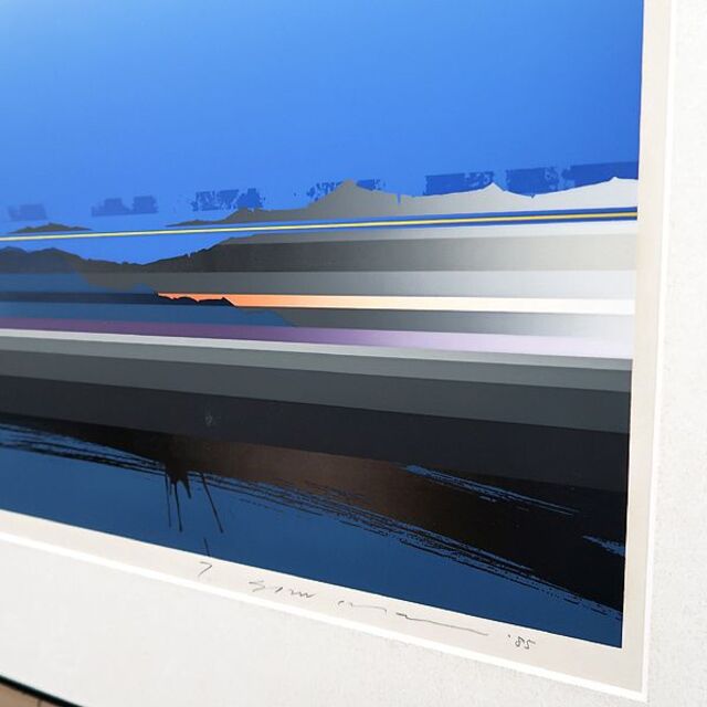 沢田哲郎 シルクスクリーン 版画 リトグラフ 1985製作 T.Sawada