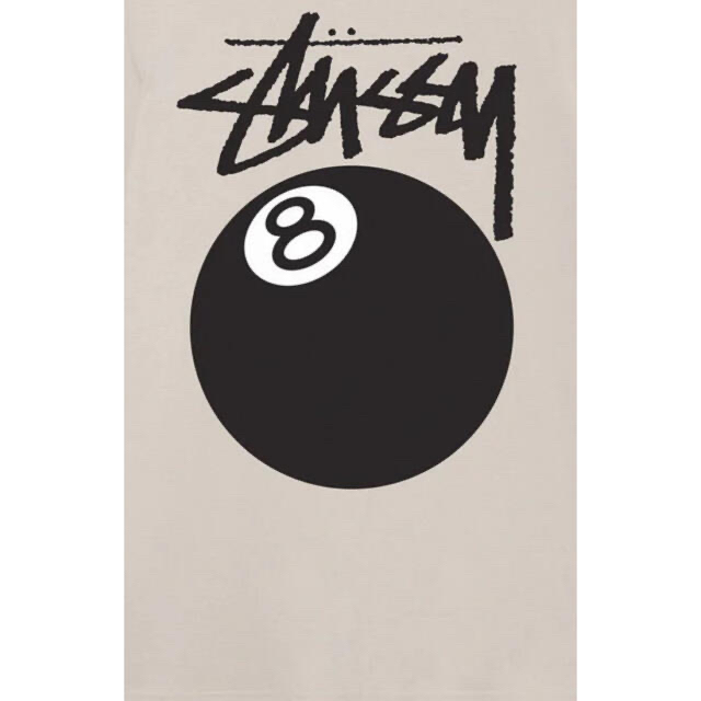 STUSSY 8 BALL TEE SMOKE【新品・未使用】