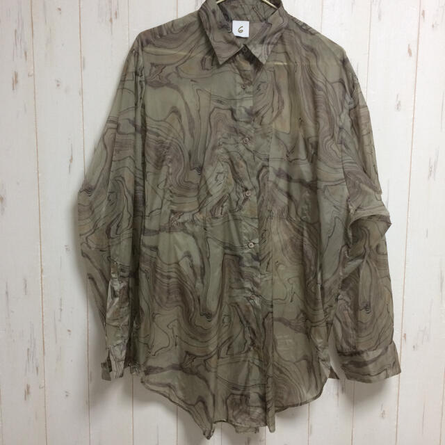 ＜6(ROKU)＞SUKE MARBLE PRINT SHIRT/シャツ 2