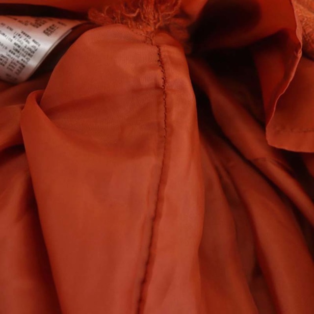 Lily Brown(リリーブラウン)のリリーブラウン 20AW ウール混ミディスカート タイト フリンジ 0 オレンジ レディースのスカート(ロングスカート)の商品写真