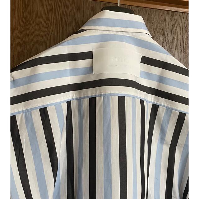 Maison Martin Margiela(マルタンマルジェラ)の22SS新品36 AMI Paris ストライプ オーバーサイズ 半袖 シャツ メンズのトップス(Tシャツ/カットソー(半袖/袖なし))の商品写真