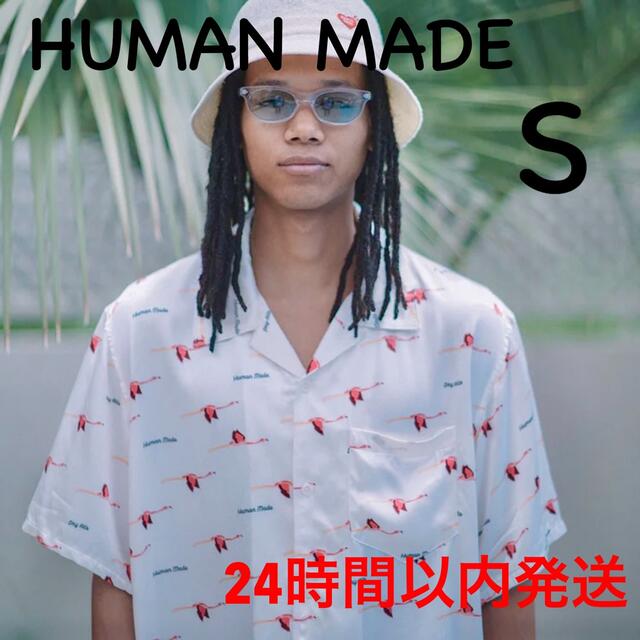 HUMAN MADE(ヒューマンメイド)の完売商品【24時間以内発送】HUMAN MADE アロハシャツ白　S【送料無料】 メンズのトップス(シャツ)の商品写真