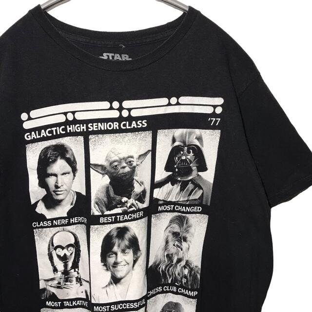 ART VINTAGE(アートヴィンテージ)の【希少】スターウォーズ star wars Tシャツ カットソー M 黒 古着 レディースのトップス(Tシャツ(半袖/袖なし))の商品写真