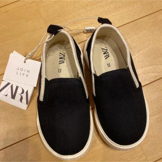 ザラキッズ(ZARA KIDS)の新品 ZARA キッズ スリッポン スニーカー 靴 23(スリッポン)