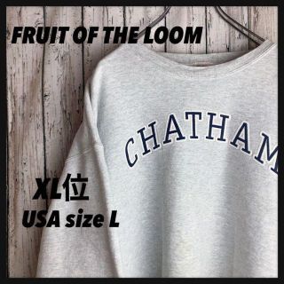 FRUIT OF THE LOOM★メンズ　スウエット　ロゴプリント　XL位(スウェット)