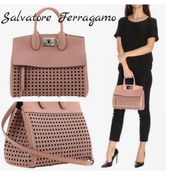 Salvatore Ferragamo(サルヴァトーレフェラガモ)の新品未使用【Salvatore Ferragamo】STUDIO BAG レディースのバッグ(ハンドバッグ)の商品写真