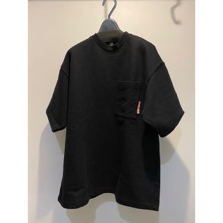 アクネストゥディオズ(Acne Studios)の【新品・XS】Acne Studios/ピンクロゴ/スウェットTシャツ/ブラック(トレーナー/スウェット)