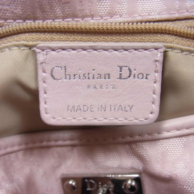 Christian Dior(クリスチャンディオール)のChristian Dior クリスチャンディオール トロッター柄 ラブリー ハンド バッグ ピンク系【中古】 レディースのバッグ(その他)の商品写真