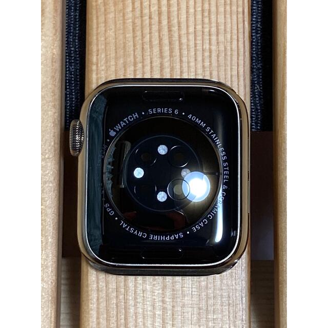 Apple Watch(アップルウォッチ)のApple Watch  Series 6 ゴールドステンレス 40mm  メンズの時計(腕時計(デジタル))の商品写真