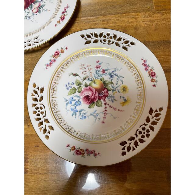 Spode スポード プレート 23cm 2枚 フルーツ 花柄 アンティーク インテリア/住まい/日用品のキッチン/食器(食器)の商品写真