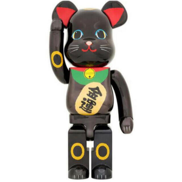 BE@RBRICK(ベアブリック)のBE@RBRICK 招き猫 金運 黒メッキ 1000% ベアブリック エンタメ/ホビーのフィギュア(その他)の商品写真