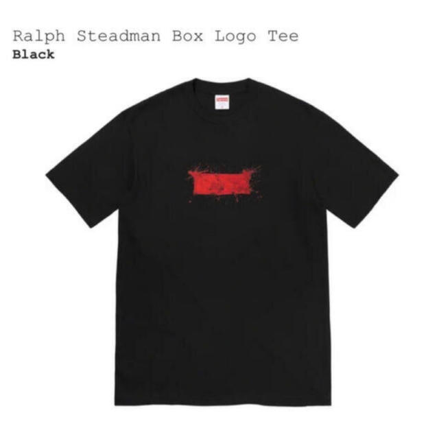 新品Supreme Ralph Steadman Box Logo Tee 黒L