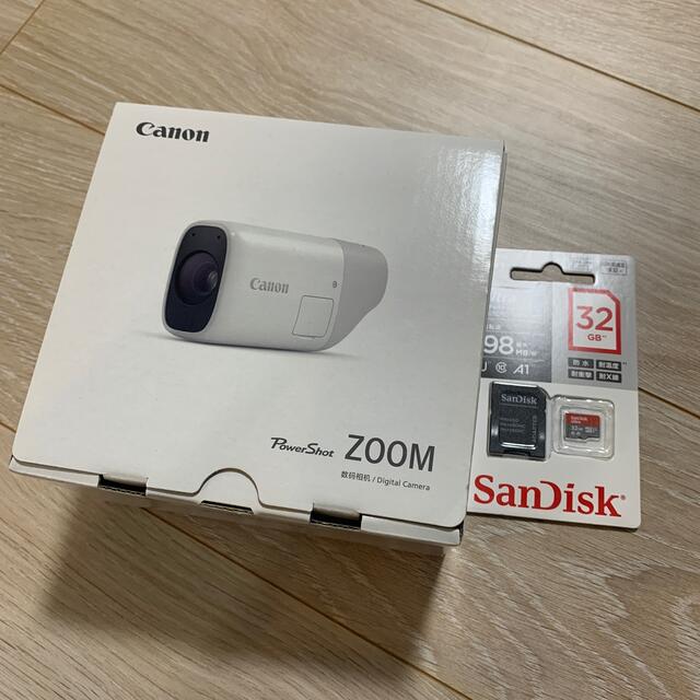 Canon(キヤノン)のキヤノン パワーショット ZOOM(1台)+microSDカード32GB スマホ/家電/カメラのカメラ(コンパクトデジタルカメラ)の商品写真