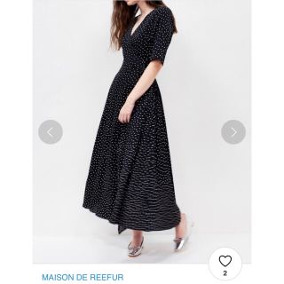 完売品希少　MAISON DE REEFUR 2way花柄ガウンワンピース　38