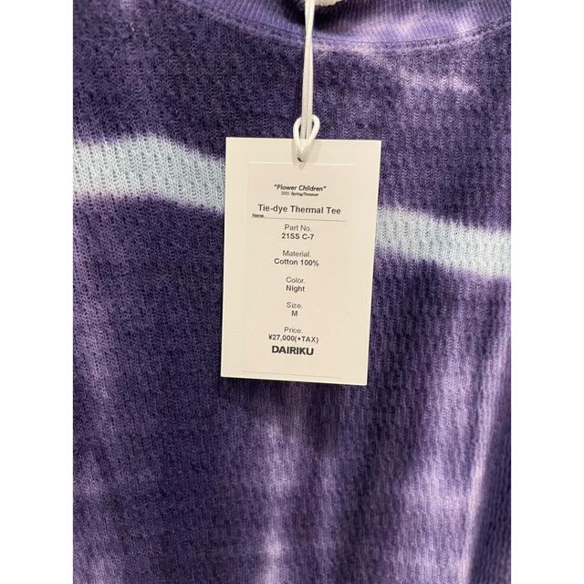 メンズDAIRIKU 21ss Tie-dye Thermal Tee