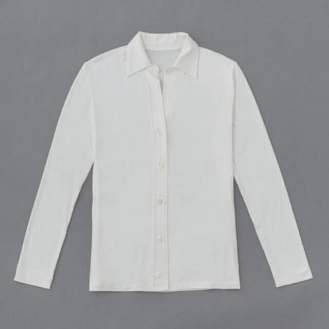 *yo biotop*silk jersey collar shirt