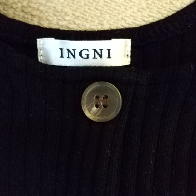 INGNI(イング)のINGNI 黒タンクトップ レディースのトップス(タンクトップ)の商品写真