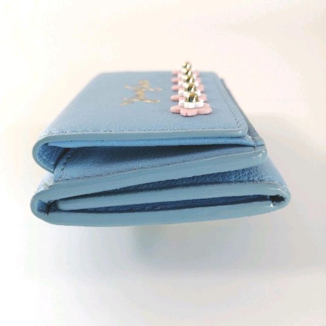 未使用品☆ジミーチュウ 三つ折り財布 ミニウォレット フラワー