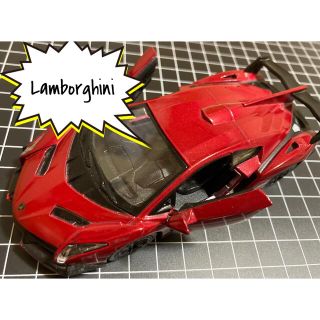 ランボルギーニ(Lamborghini)のミニカー Lamborghini スポーツカー 赤 チョロQ(ミニカー)