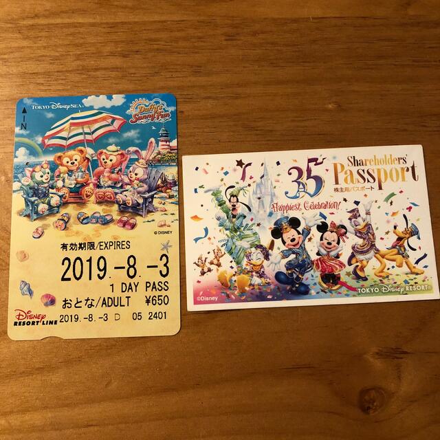 Disney(ディズニー)のディズニー　リゾートライン　チケット　② チケットの施設利用券(遊園地/テーマパーク)の商品写真