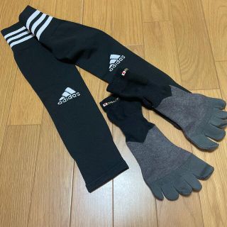 アディダス(adidas)のadidas  ソックス　五本指　ブラック　22-24㎝(その他)