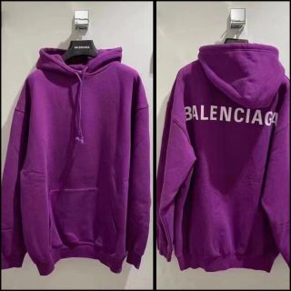 バレンシアガ(Balenciaga)のバレンシアガ　BALENCIAGA バックプリント　フーディ(パーカー)