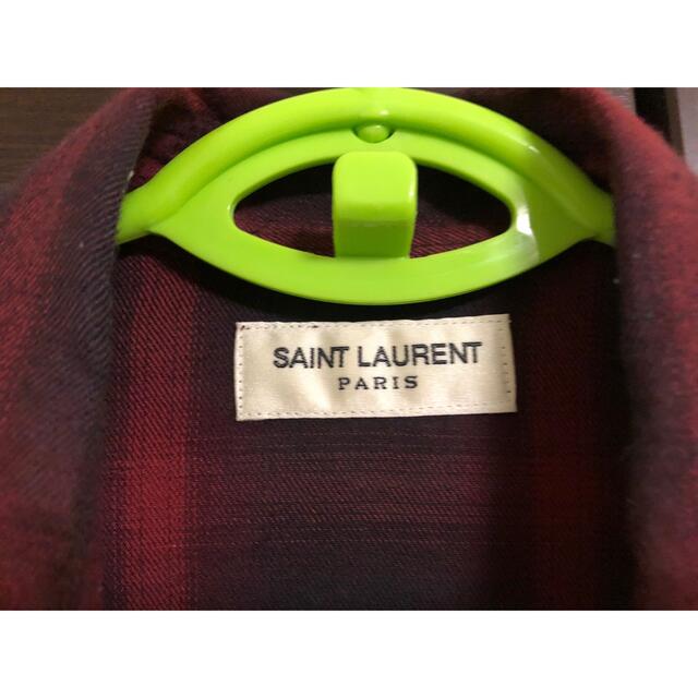 Saint Laurent(サンローラン)のsaint laurent サンローラン  チェックシャツ　XS メンズのトップス(Tシャツ/カットソー(七分/長袖))の商品写真