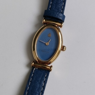 ランバン(LANVIN)のジャンク　LANVIN　ランバン　腕時計　ブルー　革ベルト(腕時計)