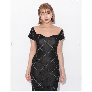 バブルス(Bubbles)のmelt the lady fleeting check dress(ロングワンピース/マキシワンピース)