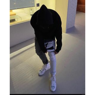 リックオウエンス(Rick Owens)の希少品 rick owens バイカラースキニーデニム 21aw(ワークパンツ/カーゴパンツ)