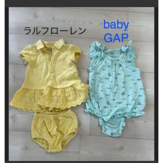 ラルフローレン(Ralph Lauren)のワンピース ロンパース (3〜6months) 60サイズ　女の子(カバーオール)