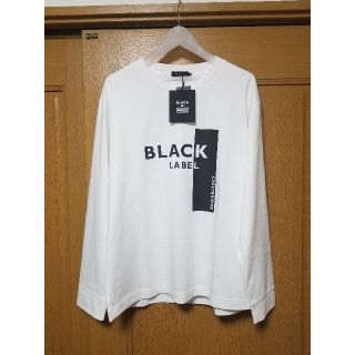 【新品】ブラックレーベルクレストブリッジ Tシャツ バーバリー ロゴ白 LL