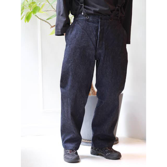 COMOLI 22SS デニムオーバーパンツ 1NAVY