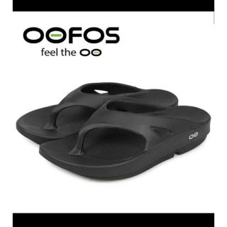 ウーフォス(OOFOS)のウーフォス  26cm 黒 ブラック OOFOS(サンダル)