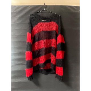 SUGARHILL 21AW MOHAIR LOOSE STRIPE KNIT | myglobaltax.com