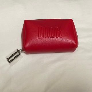 ディオール(Dior)のDior ディオール ポーチ 小物入れ 赤 レッド チャーム ロゴ 化粧ポーチ (ポーチ)