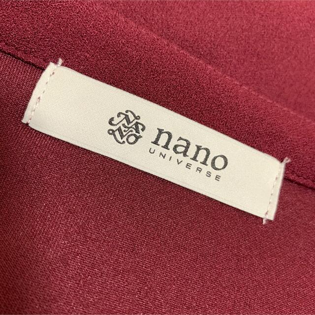 nano・universe(ナノユニバース)の【中古美品】nano universeスキッパーブラウス　フリーサイズ レディースのトップス(シャツ/ブラウス(長袖/七分))の商品写真