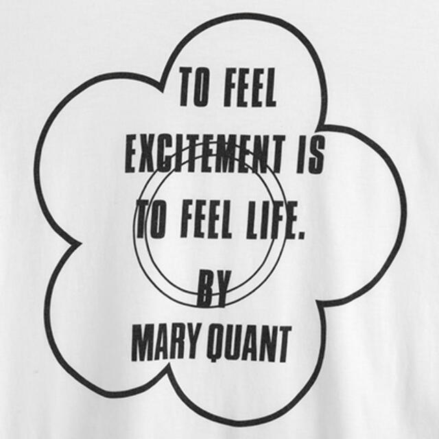 MARY QUANT(マリークワント)のマリークワント　メッセージTシャツ　白　オーバーサイズ レディースのトップス(Tシャツ(半袖/袖なし))の商品写真