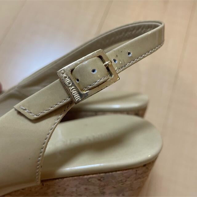 JIMMY CHOO(ジミーチュウ)のジミーチュウ　JIMMY CHOO PRAISE/Nude 36 ベージュ レディースの靴/シューズ(サンダル)の商品写真