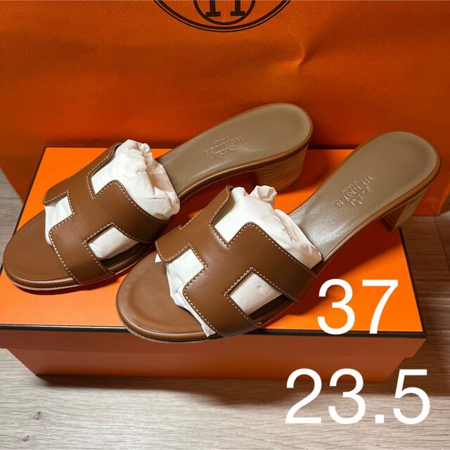 新品未使用】 HERMES オアジス ゴールド 37 23.5 - 靴/シューズ 新品未使用】 HERMES オアジス ゴールド 37 23.5 - 靴/シューズ