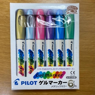 パイロット(PILOT)のパイロット　ゲルマーカー　メタリックカラー　6色(クレヨン/パステル)