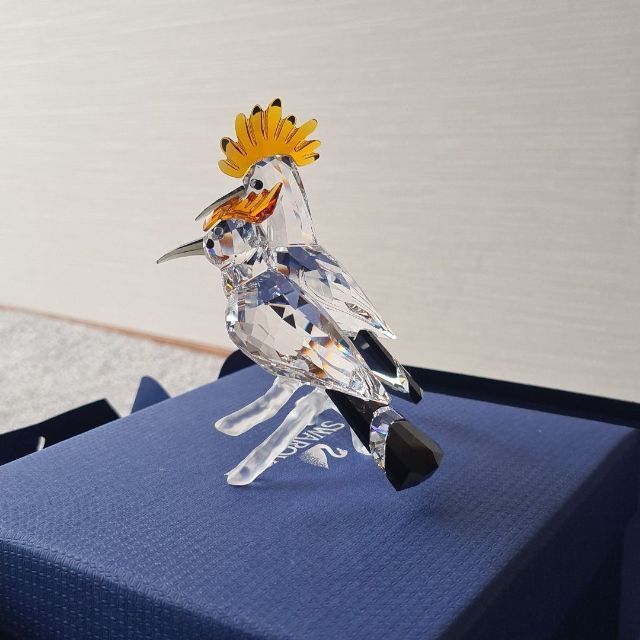 Swarovski クリスタル 置物 フィギュア 鳥 ヤツガシラ