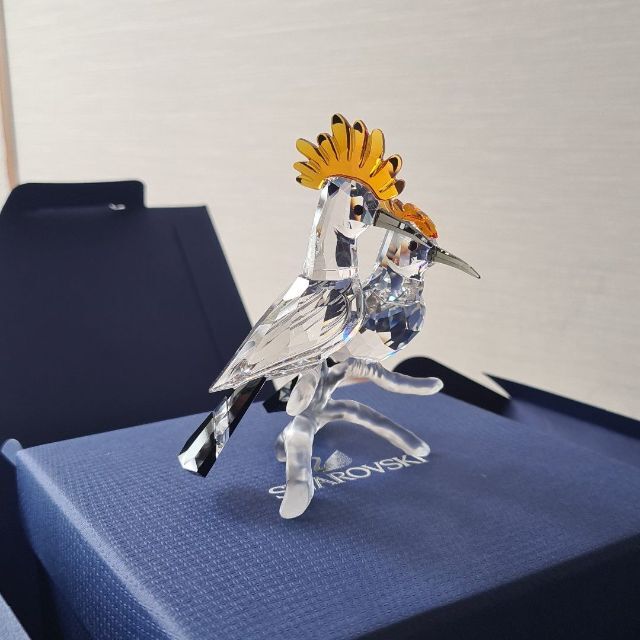 Swarovski クリスタル 置物 フィギュア 鳥 ヤツガシラ