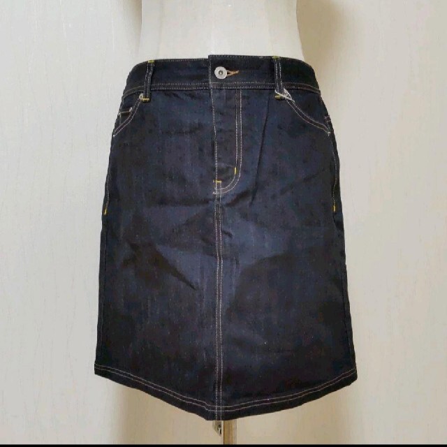 ベルメゾン(ベルメゾン)のデニムスカート レディースのスカート(ひざ丈スカート)の商品写真