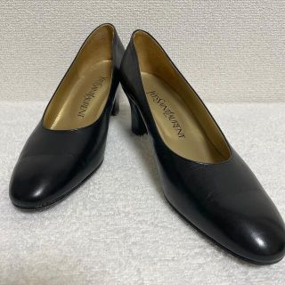 サンローラン(Saint Laurent)のサンローラン　ヒール　ブラック　靴　パンプス(ハイヒール/パンプス)