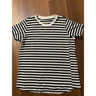 ムジルシリョウヒン(MUJI (無印良品))の授乳　マタニティ　ボーダー　tシャツ　(Tシャツ(半袖/袖なし))