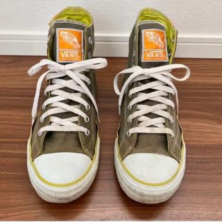 ヴァンズ(VANS)のバンズ　ハイカット　スニーカー　カーキ(スニーカー)