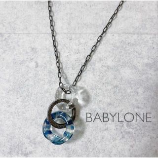 バビロン(BABYLONE)のBABYLONE 三連リングネックレス 925silver ほぼ未使用(ネックレス)