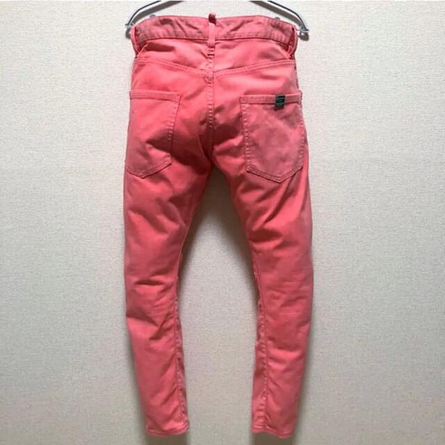size46◆匿名配送♢DSQUARED2◆デニムパンツ ピンク 弱ストレッチ